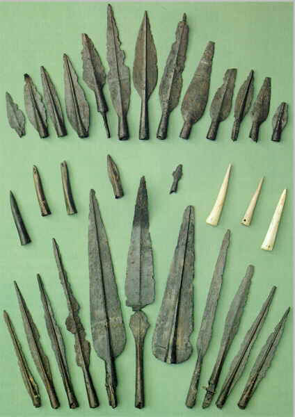 A selection of spear-heads