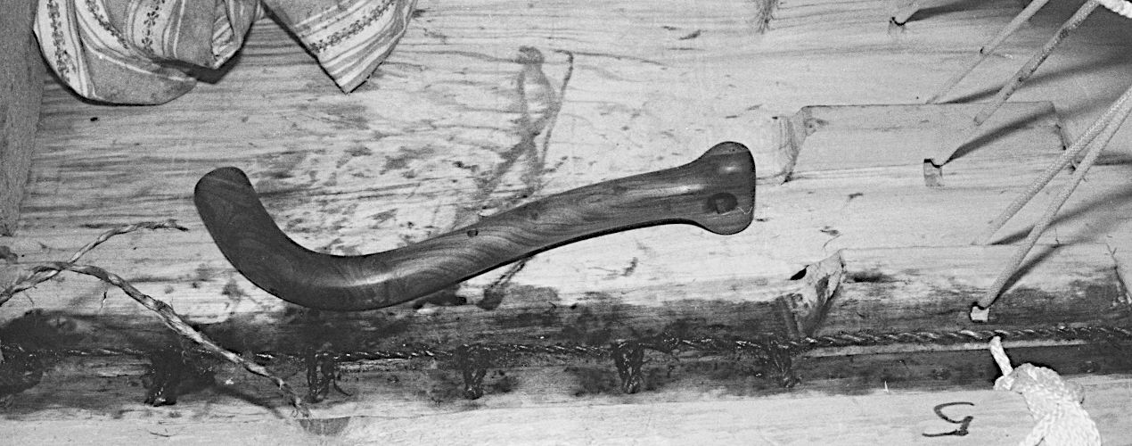Værktøj fra Hjortspringfundet, kan bruges til opstramning af sysnore.